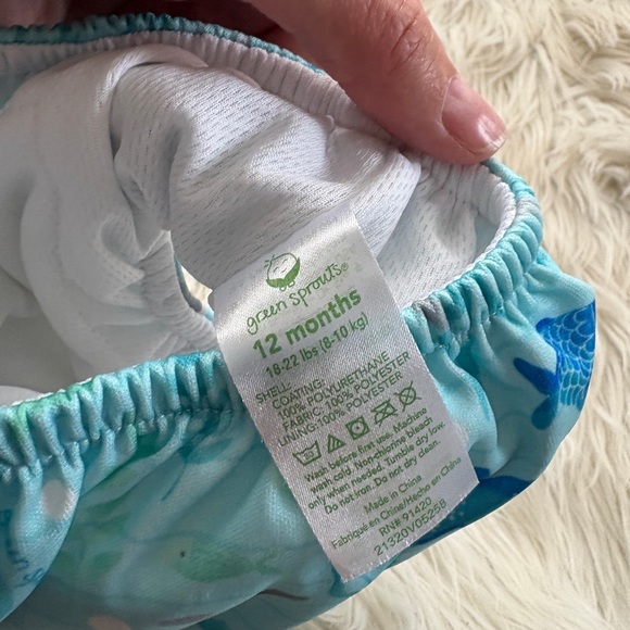 Green sprouts Sea Life Blue swim diaper - Picture 2 of 3